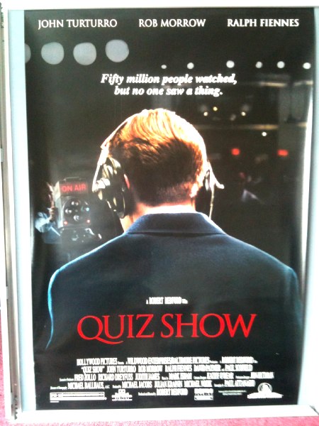 Cinema Poster: QUIZ SHOW 1994 (US One Sheet) Ralph Fiennes John Turturro