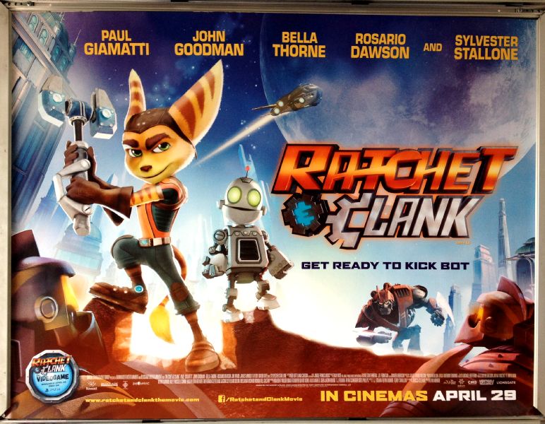 Cinema Poster: RATCHET & CLANK 2016 (Quad) Sylvester Stallone Rosario Dawson Cinema Poster: RATCHET & CLANK 2016 (Quad) Sylvester Stallone Rosario Dawson