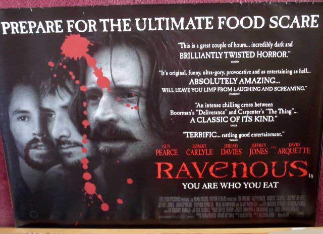 RAVENOUS: UK Quad Film Poster RAVENOUS: UK Quad Film Poster