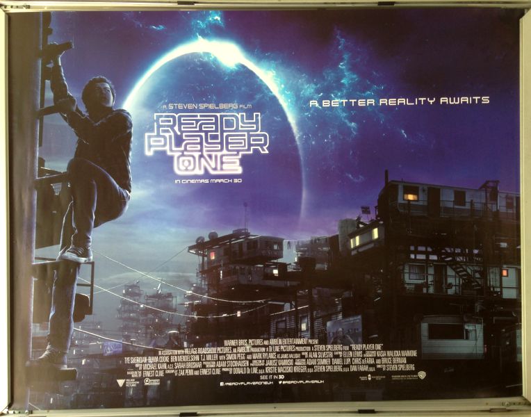 Cinema Poster: READY PLAYER ONE 2018 (Advance Quad) Tye Sheridan Olivia Cooke Cinema Poster: READY PLAYER ONE 2018 (Advance Quad) Tye Sheridan Olivia Cooke
