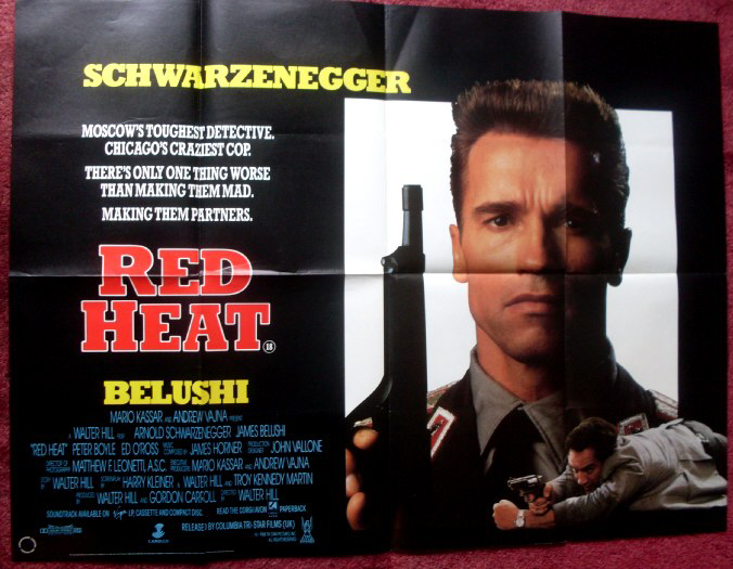 RED HEAT: UK Quad Film Poster RED HEAT: UK Quad Film Poster