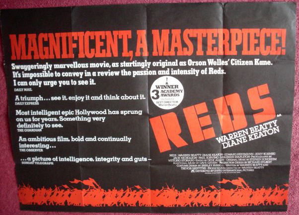REDS: Review UK Quad Film Poster REDS: Review UK Quad Film Poster