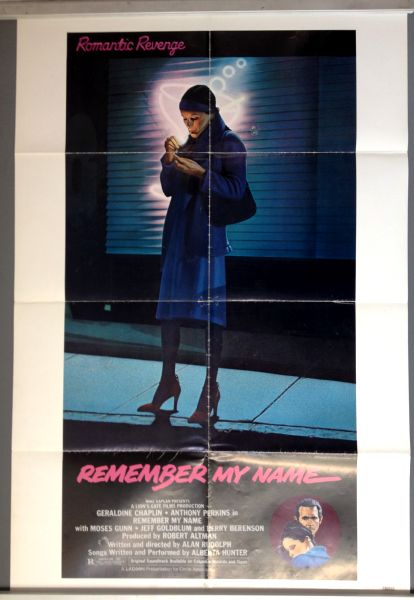 Cinema Poster: REMEMBER MY NAME 1978 (US One Sheet) Geraldine Chaplin Anthony Perkins