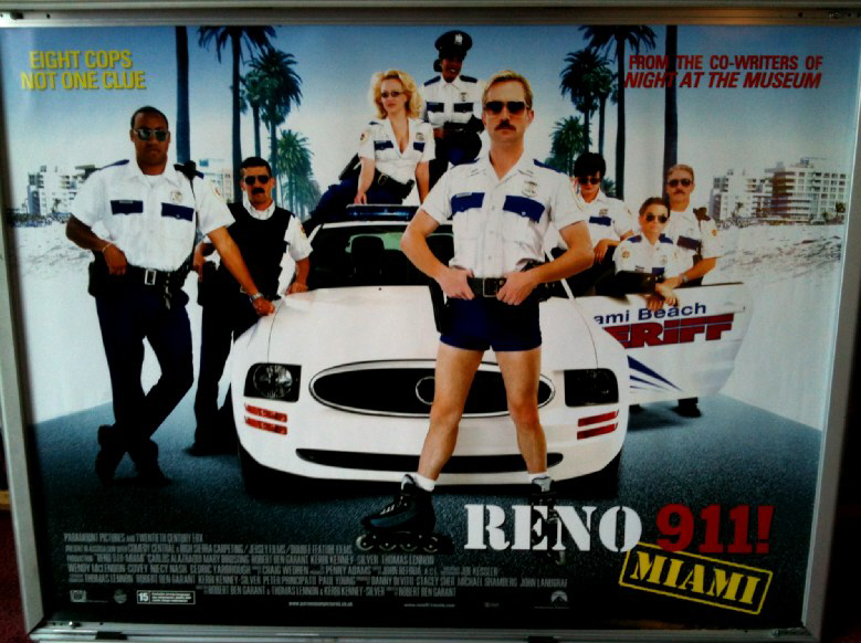RENO 911 MIAMI: UK Quad Film Poster