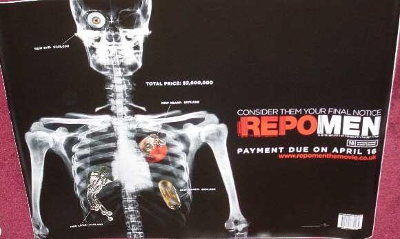 REPO MEN: 'Body' UK Quad Film Poster REPO MEN: 'Body' UK Quad Film Poster