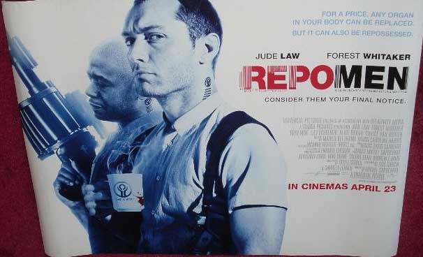 REPO MEN: Main UK Quad Film Poster REPO MEN: Main UK Quad Film Poster