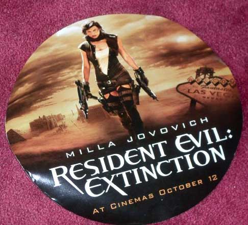 RESIDENT EVIL EXTINCTION: Cinema Promo Sticker