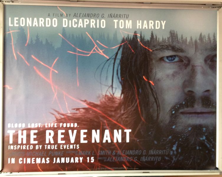 Cinema Poster: REVENANT, THE 2016 (Main Quad) Leonardo DiCaprio Tom Hardy