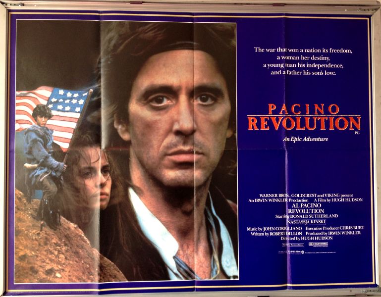Cinema Poster: REVOLUTION 1986 (Quad) Al Pacino Donald Sutherland Nastassja Kinski 