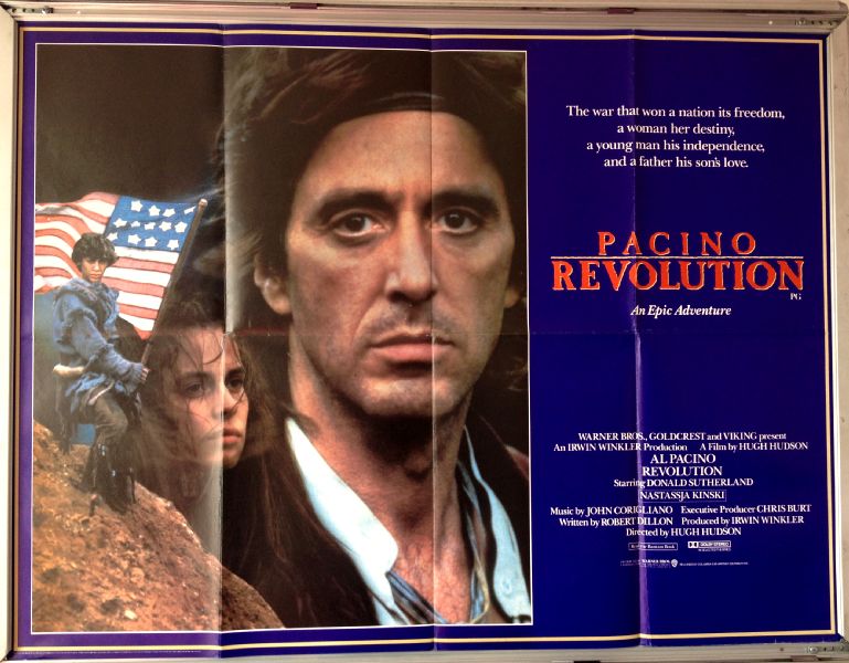 Cinema Poster: REVOLUTION 1986 (Quad) Al Pacino Donald Sutherland Nastassja Kinski Cinema Poster: REVOLUTION 1986 (Quad) Al Pacino Donald Sutherland Nastassja Kinski