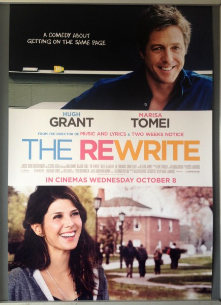 Cinema Poster: REWRITE, THE 2014 (One Sheet) Marisa Tomei Hugh Grant JK Simmons