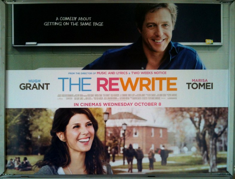 Cinema Poster: REWRITE, THE 2014 (Quad) Marisa Tomei Hugh Grant Allison Janney