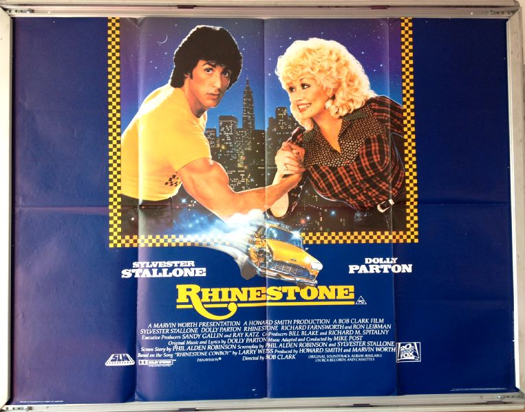 Cinema Poster: RHINESTONE 1984 (Quad) Sylvester Stallone Dolly Parton Cinema Poster: RHINESTONE 1984 (Quad) Sylvester Stallone Dolly Parton