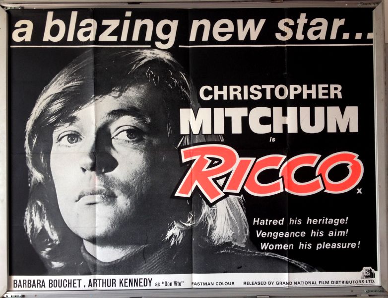 Cinema Poster: RICCO 1973 (Quad) Christopher Mitchum Barbara Bouchet Cinema Poster: RICCO 1973 (Quad) Christopher Mitchum Barbara Bouchet