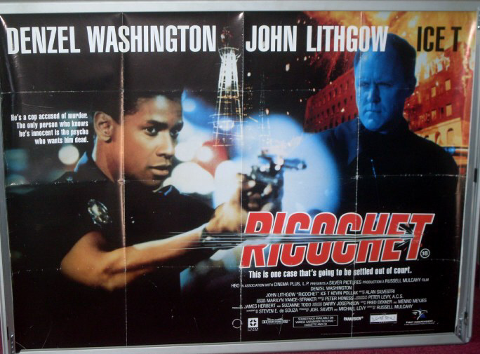 RICOCHET: UK Quad Film Poster RICOCHET: UK Quad Film Poster
