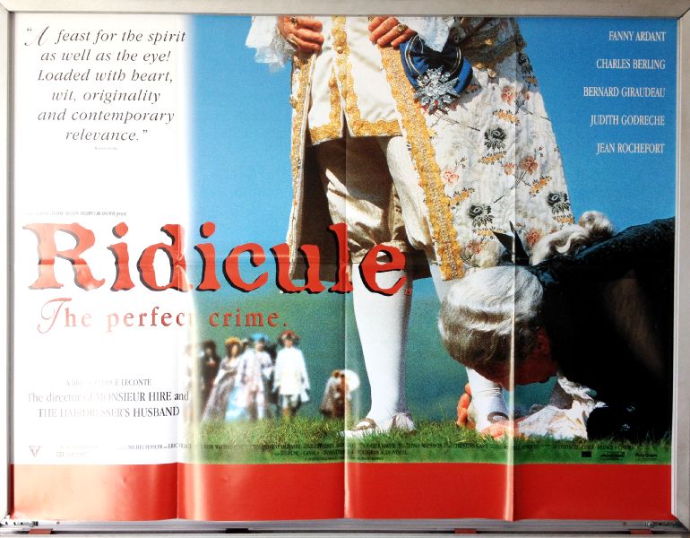 Cinema Poster: RIDICULE 1997 (Quad) Charles Berling Jean Rochefort Fanny Ardant