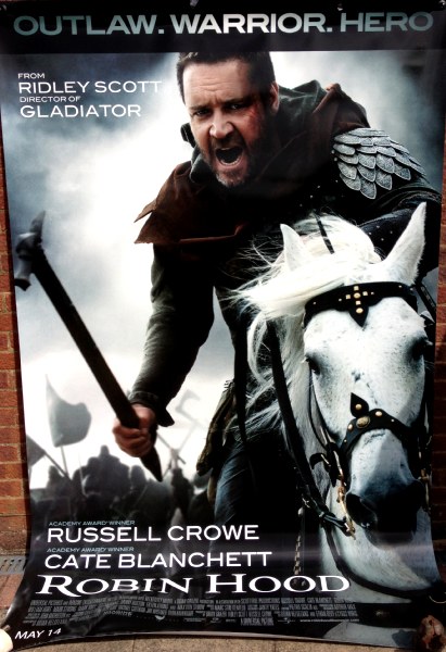 Cinema Banner: ROBIN HOOD 2010 (Horse) Russell Crowe Cate Blanchett Mark Addy Cinema Banner: ROBIN HOOD 2010 (Horse) Russell Crowe Cate Blanchett Mark Addy