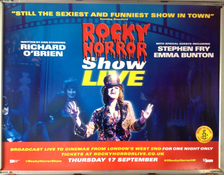 ROCKY HORROR SHOW LIVE: 17th Spetember 2015 Quad Film Poster ROCKY HORROR SHOW LIVE: 17th Spetember 2015 Quad Film Poster