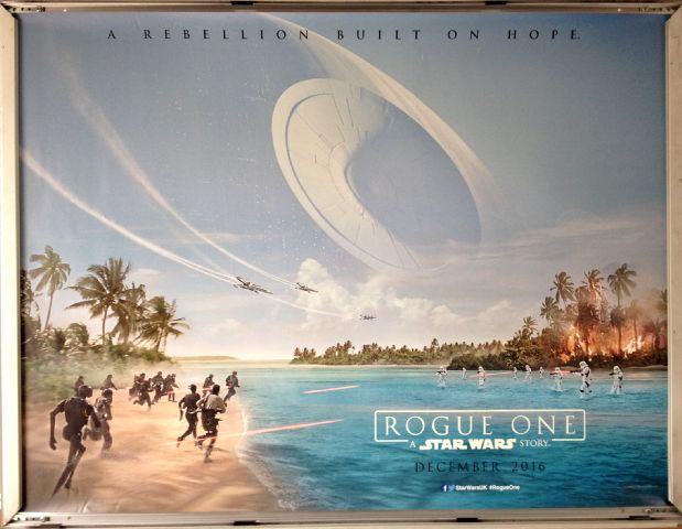 Cinema Poster: ROGUE ONE A STAR WARS STORY 2016 (Advance Quad) Felicity Jones Mads Mikkelsen