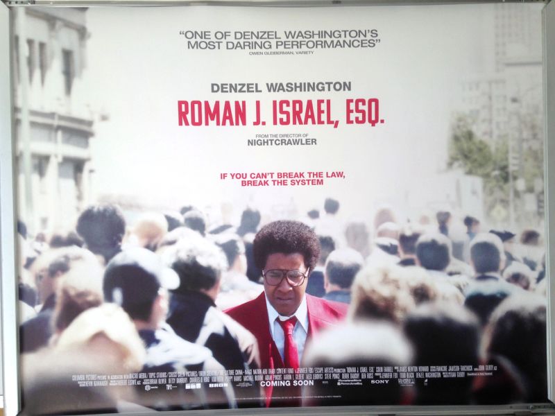 Cinema Poster: ROMAN J. ISRAEL ESQ 2018 (Quad) Denzel Washington Colin Farrell Cinema Poster: ROMAN J. ISRAEL ESQ 2018 (Quad) Denzel Washington Colin Farrell