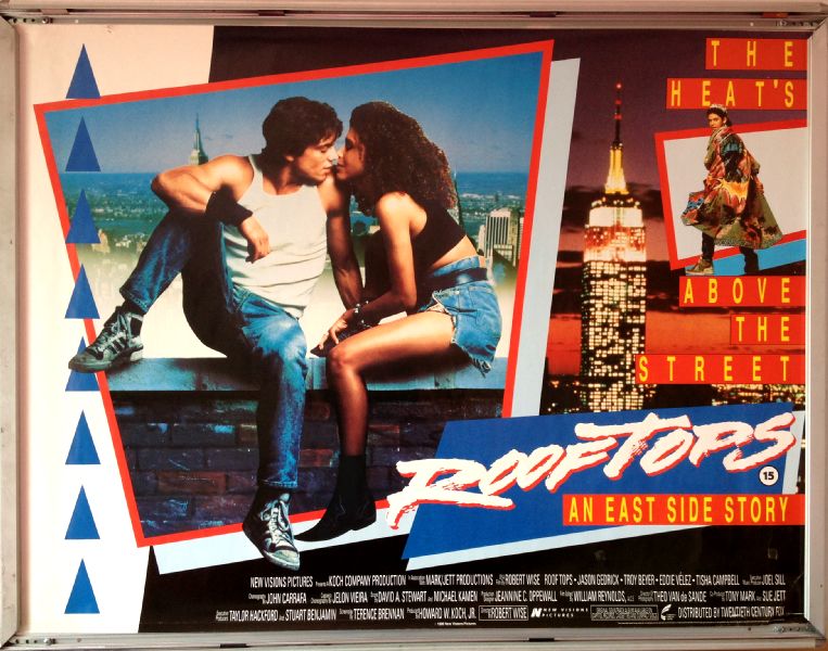 Cinema Poster: ROOFTOPS AN EAST SIDE STORY 1989 (Quad) Jason Gedrick Troy Byer Cinema Poster: ROOFTOPS AN EAST SIDE STORY 1989 (Quad) Jason Gedrick Troy Byer