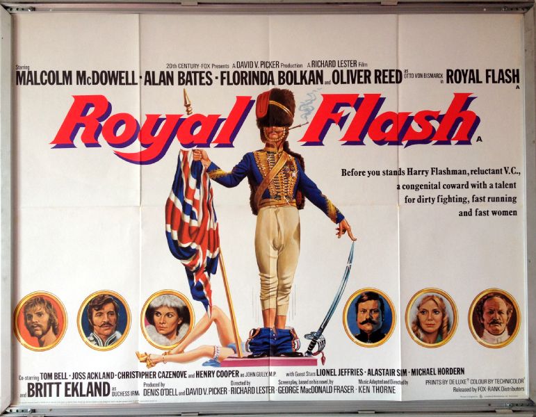 Cinema Poster: ROYAL FLASH 1975 (Quad) Malcolm McDowell Alan Bates Florinda Bolkan Cinema Poster: ROYAL FLASH 1975 (Quad) Malcolm McDowell Alan Bates Florinda Bolkan