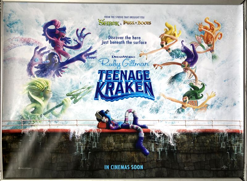 Cinema Poster: RUBY GILLMAN TEENAGE KRAKEN 2023 (Quad) Jane Fonda Lana Condor Toni Collette