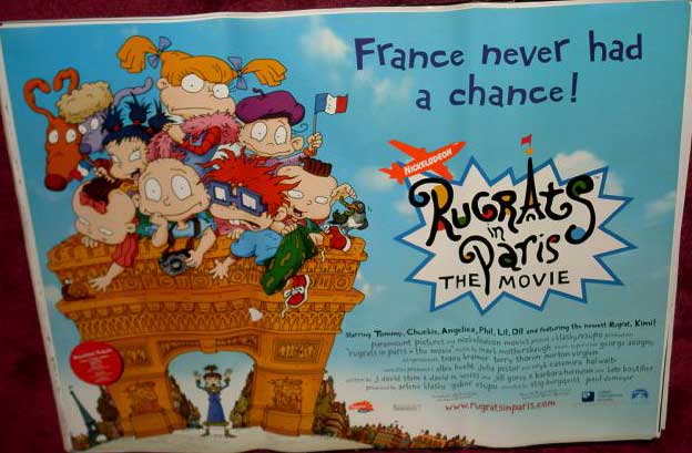 RUGRATS IN PARIS: Arc de Triomphe UK Quad Film Poster RUGRATS IN PARIS: Arc de Triomphe UK Quad Film Poster