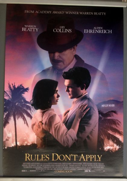 Cinema Poster: RULES DON'T APPLY 2017 (One Sheet) Warren Beatty Lily Collins