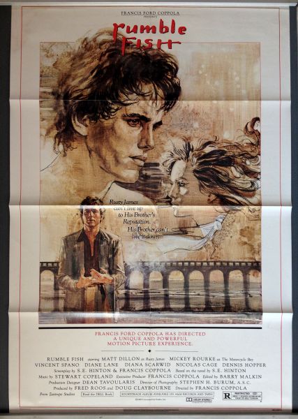 Cinema Poster: RUMBLEFISH 1983 (One Sheet) Matt Dillon Mickey Rourke Chris Penn Cinema Poster: RUMBLEFISH 1983 (One Sheet) Matt Dillon Mickey Rourke Chris Penn