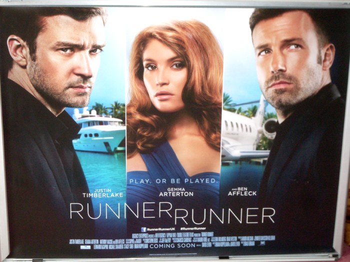 RUNNER RUNNER: UK Quad Film Poster