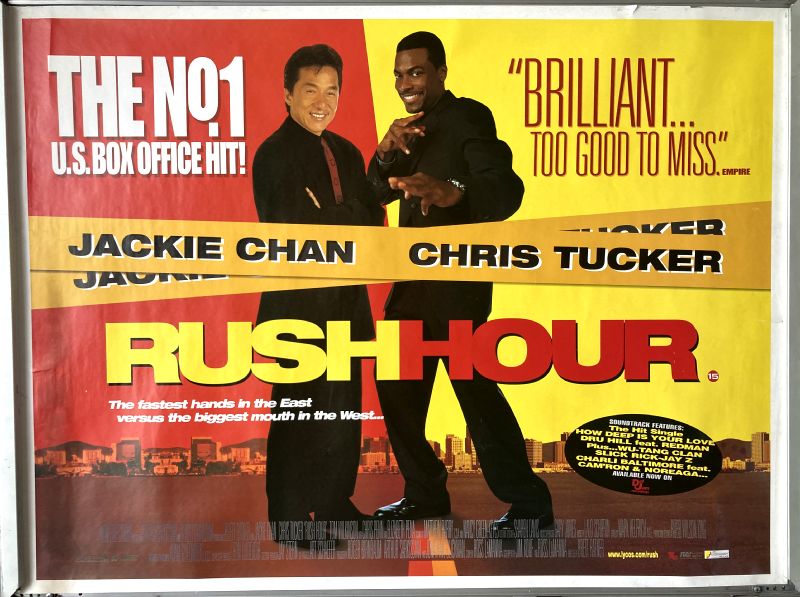 Cinema Poster: RUSH HOUR 1998 (Quad) Jackie Chan Chris Tucker Tom Wilkinson