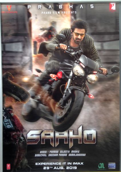 Cinema Poster: SAAHO 2019 (One Sheet) Prabhas Shraddha Kapoor Jackie Shroff