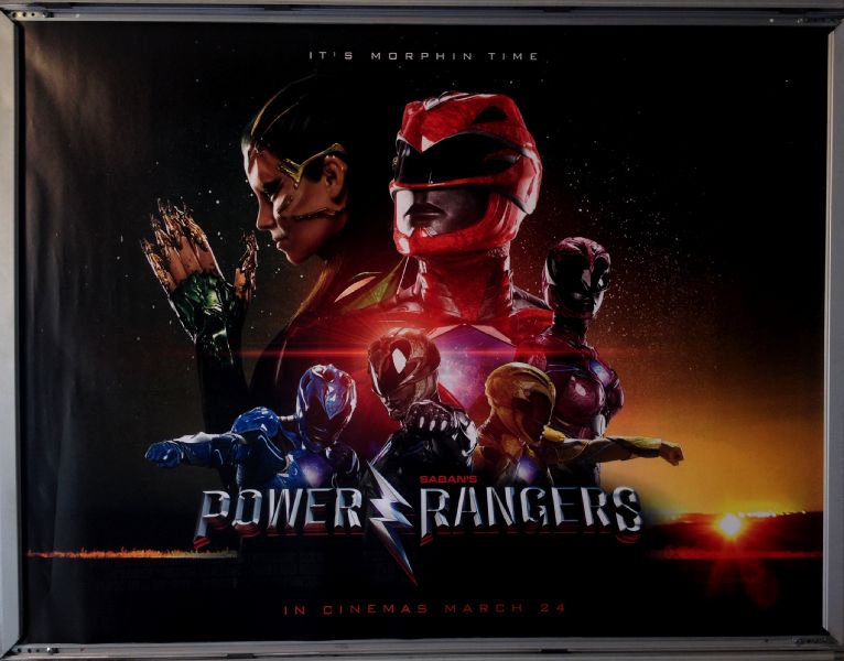 Cinema Poster: POWER RANGERS 2017 (Main Quad) Dacre Montgomery Naomi Scott