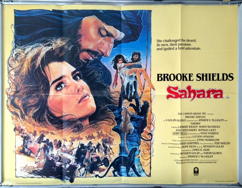 Cinema Poster: SAHARA 1984 (Quad) Brooke Shields Lambert Wilson