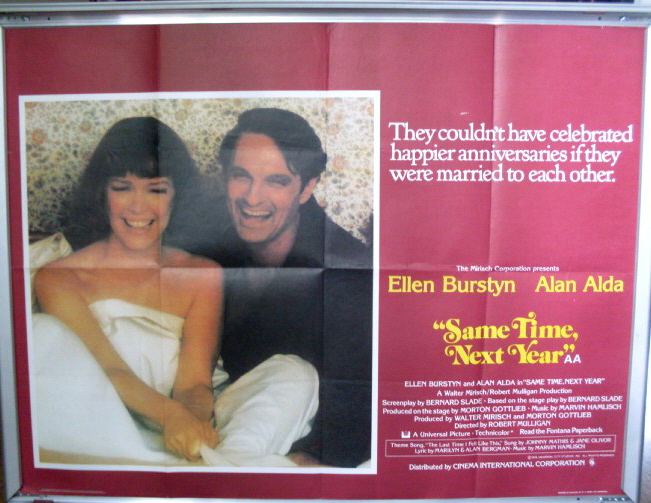 Cinema Poster: SAME TIME NEXT YEAR 1978 (Quad) Alan Alda Ellen Burstyn Cinema Poster: SAME TIME NEXT YEAR 1978 (Quad) Alan Alda Ellen Burstyn