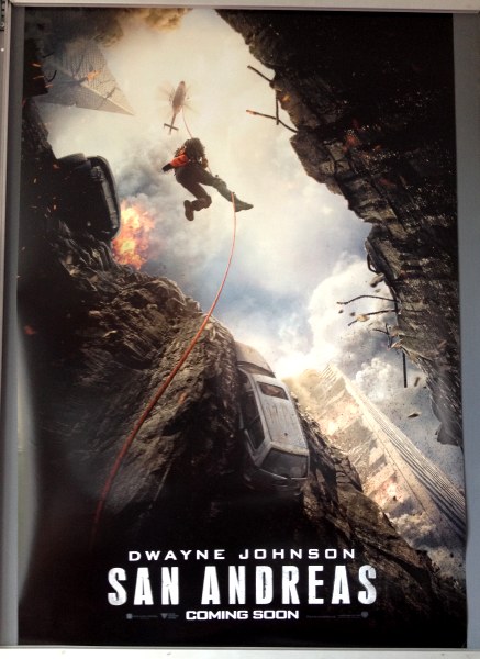 Cinema Poster: SAN ANDREAS 2015 (Advance One Sheet) Dwayne Johnson Kylie Minogue