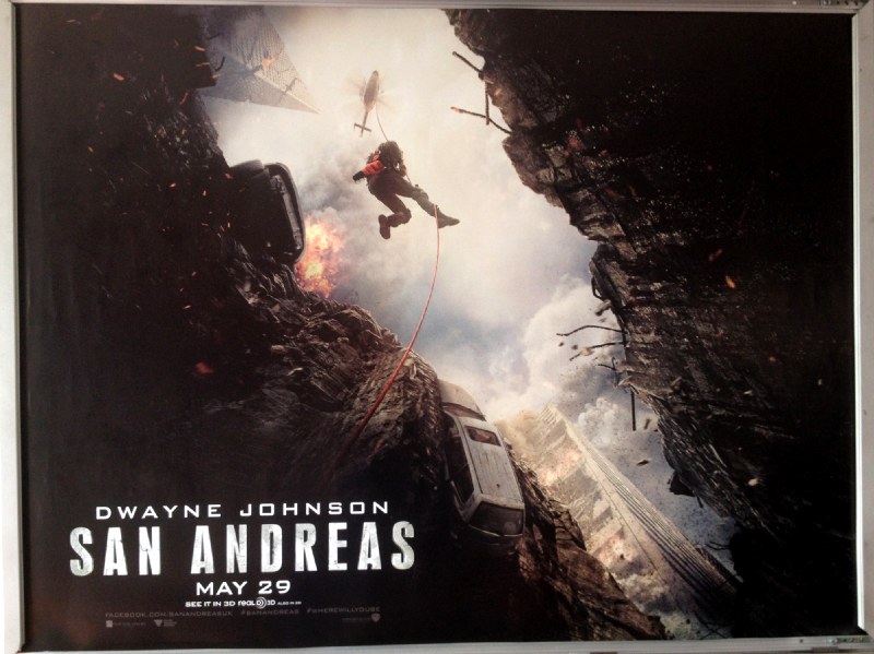 Cinema Poster: SAN ANDREAS 2015 (Advance Quad) Dwayne Johnson Kylie Minogue Cinema Poster: SAN ANDREAS 2015 (Advance Quad) Dwayne Johnson Kylie Minogue