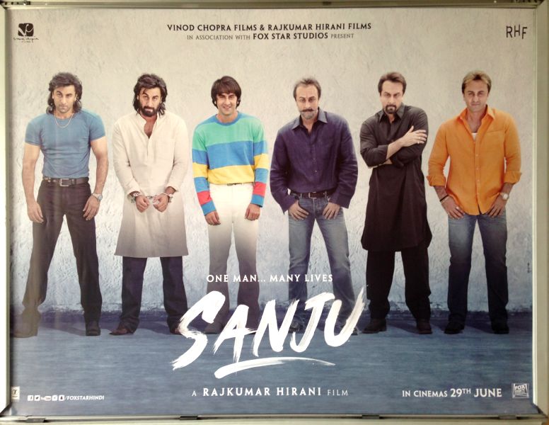 Cinema Poster: SANJU 2018 (Quad) Ranbir Kapoor Paresh Rawal Manisha Koirala