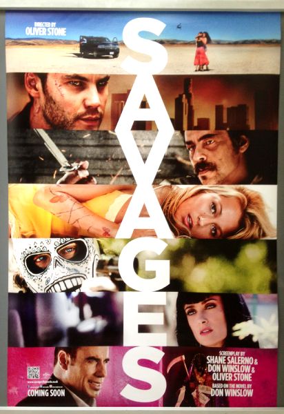 Cinema Poster: SAVAGES 2012 (One Sheet) John Travolta Salma Hayek Benicio Del Toro