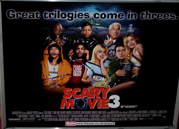 SCARY MOVIE 3: Main UK Quad Film Poster