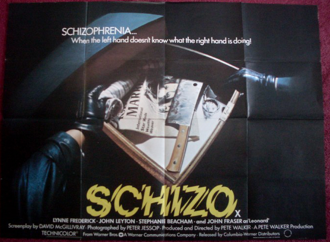 SCHIZO: UK Quad Film Poster