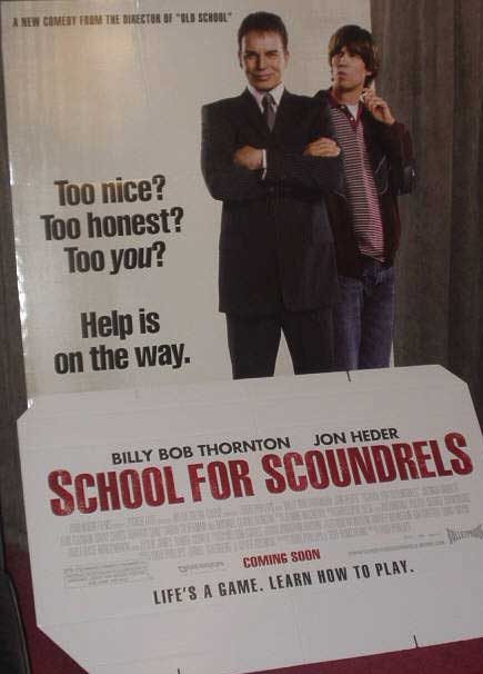 SCHOOL FOR SCOUNDRELS: Promotional Cinema Standee SCHOOL FOR SCOUNDRELS: Promotional Cinema Standee