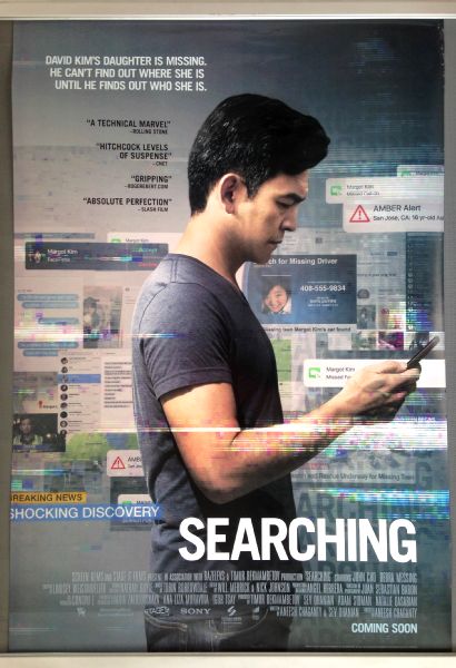 Cinema Poster: SEARCHING 2018 (One Sheet) John Cho Debra Messing Joseph Lee