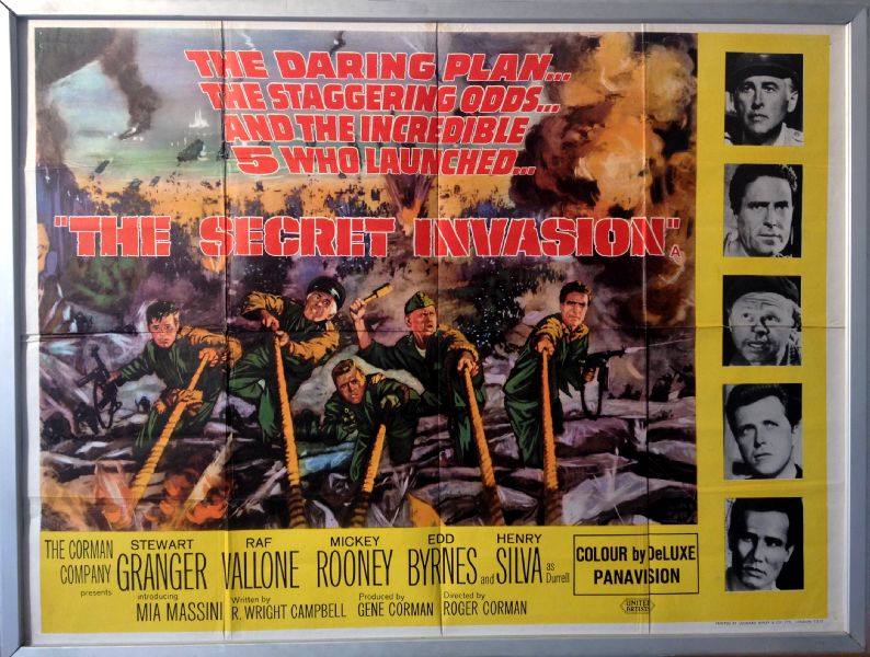Cinema Poster: SECRET INVASION, THE 1964 (Quad) Roger Corman Stewart Granger