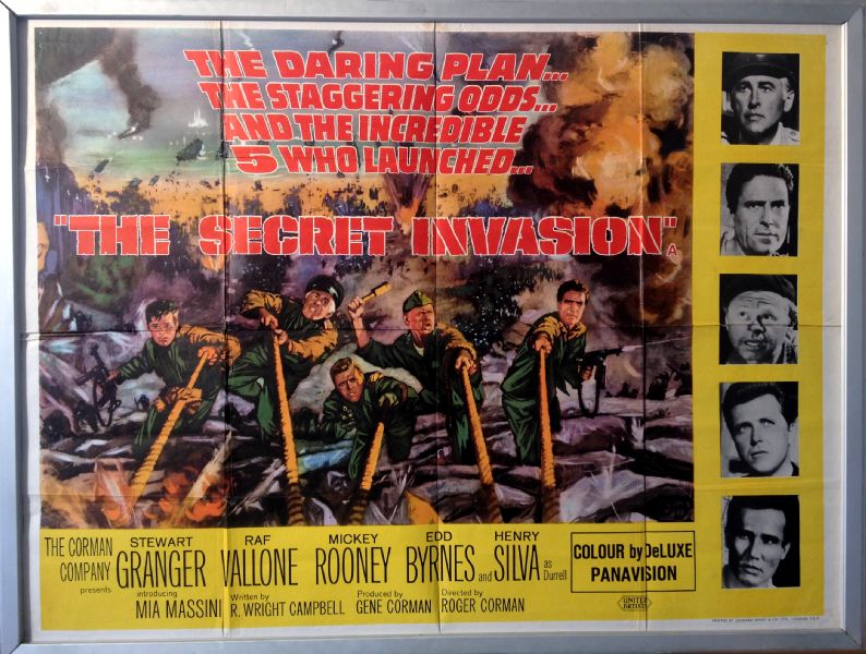 Cinema Poster: SECRET INVASION, THE 1964 (Quad) Roger Corman Stewart Granger Cinema Poster: SECRET INVASION, THE 1964 (Quad) Roger Corman Stewart Granger