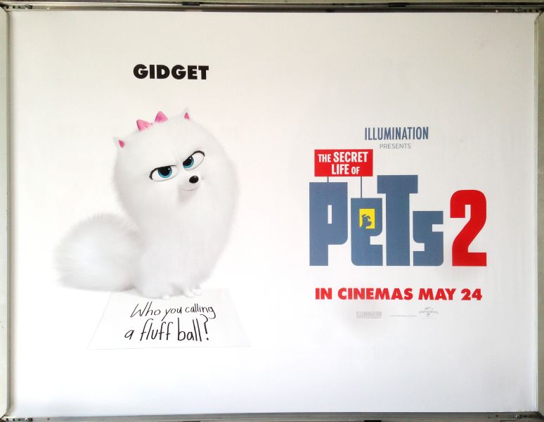Cinema Poster: SECRET LIFE OF PETS 2 2019 (Gidget Quad) Harrison Ford