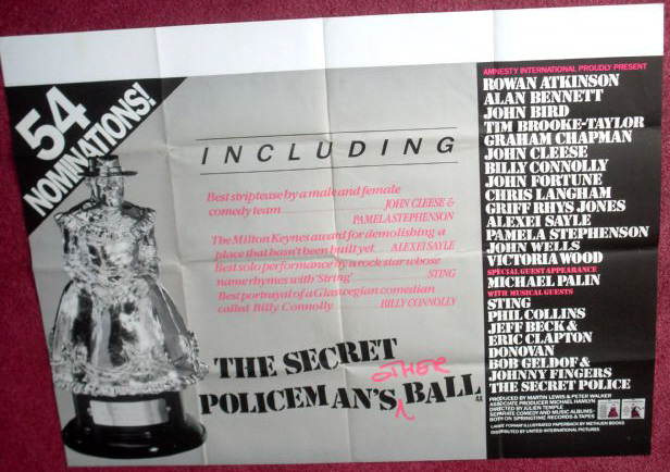 Cinema Poster: SECRET POLICEMAN'S OTHER BALL, THE 1982 (Quad) John Cleese Cinema Poster: SECRET POLICEMAN'S OTHER BALL, THE 1982 (Quad) John Cleese