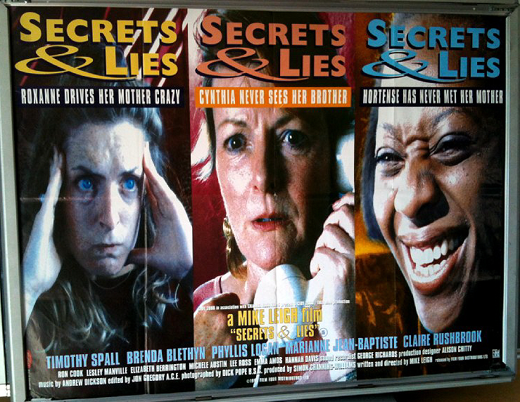 SECRETS & LIES: V1 UK Quad Film Poster SECRETS & LIES: V1 UK Quad Film Poster