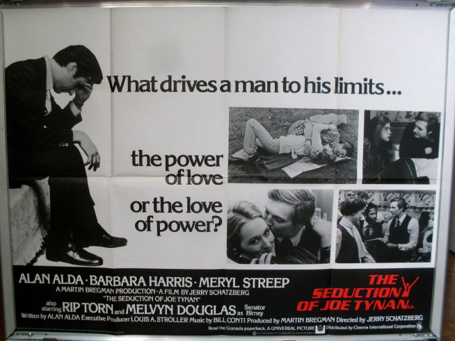 Cinema Poster: SEDUCTION OF JOE TYNAN, THE 1979 (Quad) Alan Alda Meryl Streep Cinema Poster: SEDUCTION OF JOE TYNAN, THE 1979 (Quad) Alan Alda Meryl Streep